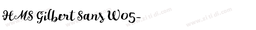 HMS Gilbert Sans W05字体转换